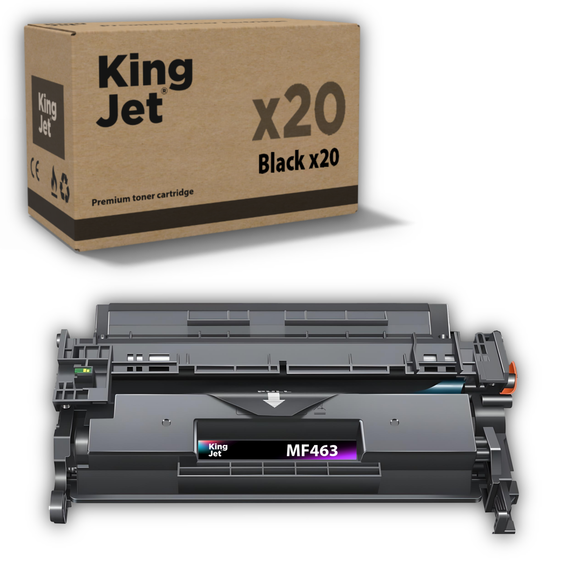 Kingjet Canon Uyumlu MF463dw Standart Kapasiteli (20'li Paket) Muadil Toner Çipli | 070 / CRG-070