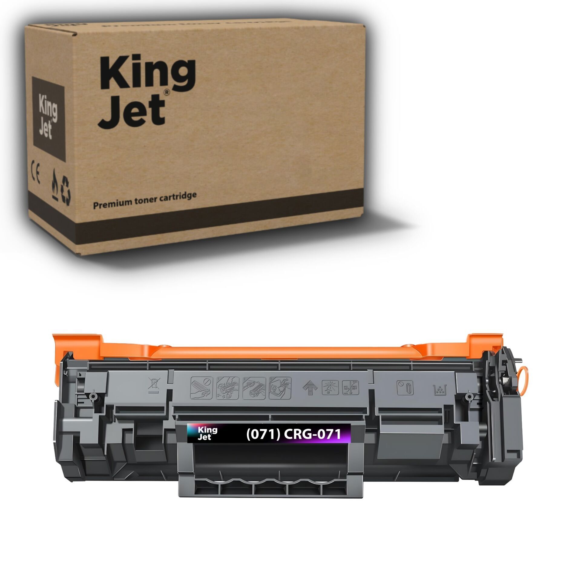 Kingjet Canon Uyumlu CRG-071 Standart Kapasiteli Muadil Toner Çipli | LBP121, LBP122, LBP122dw