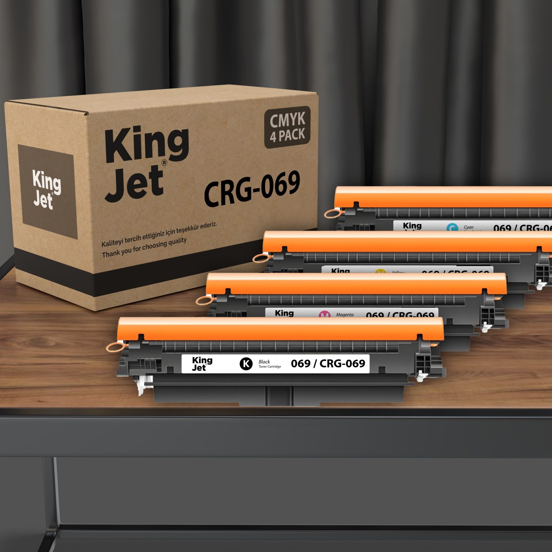 Kingjet Canon Uyumlu (069) CRG-069 Standart Kapasiteli Muadil Toner Çipli | LBP673, MF752, MF754