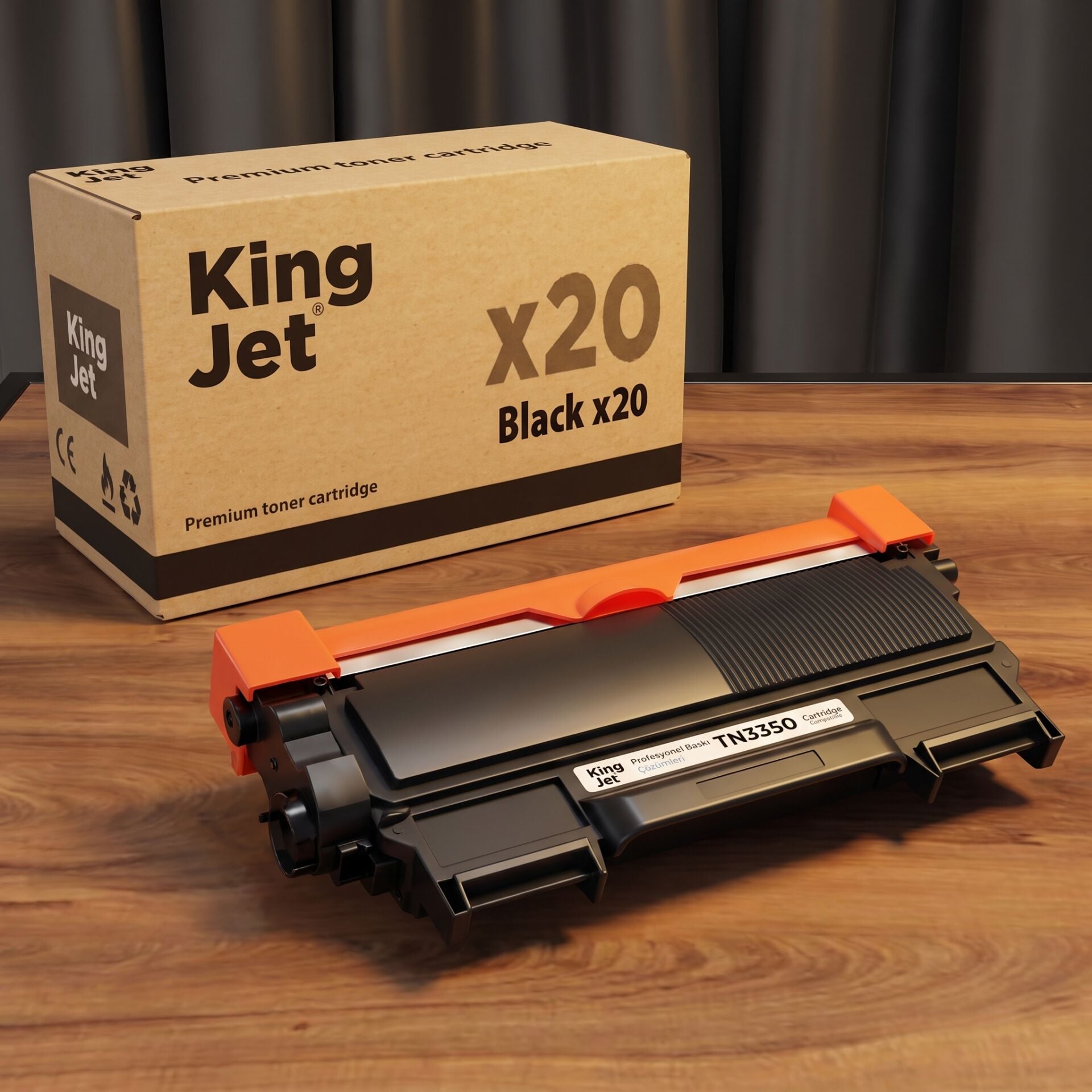 KingJET Brother Uyumlu TN-3350 Yüksek Kapasiteli (20'li Paket) Muadil Toner | HL-5440D