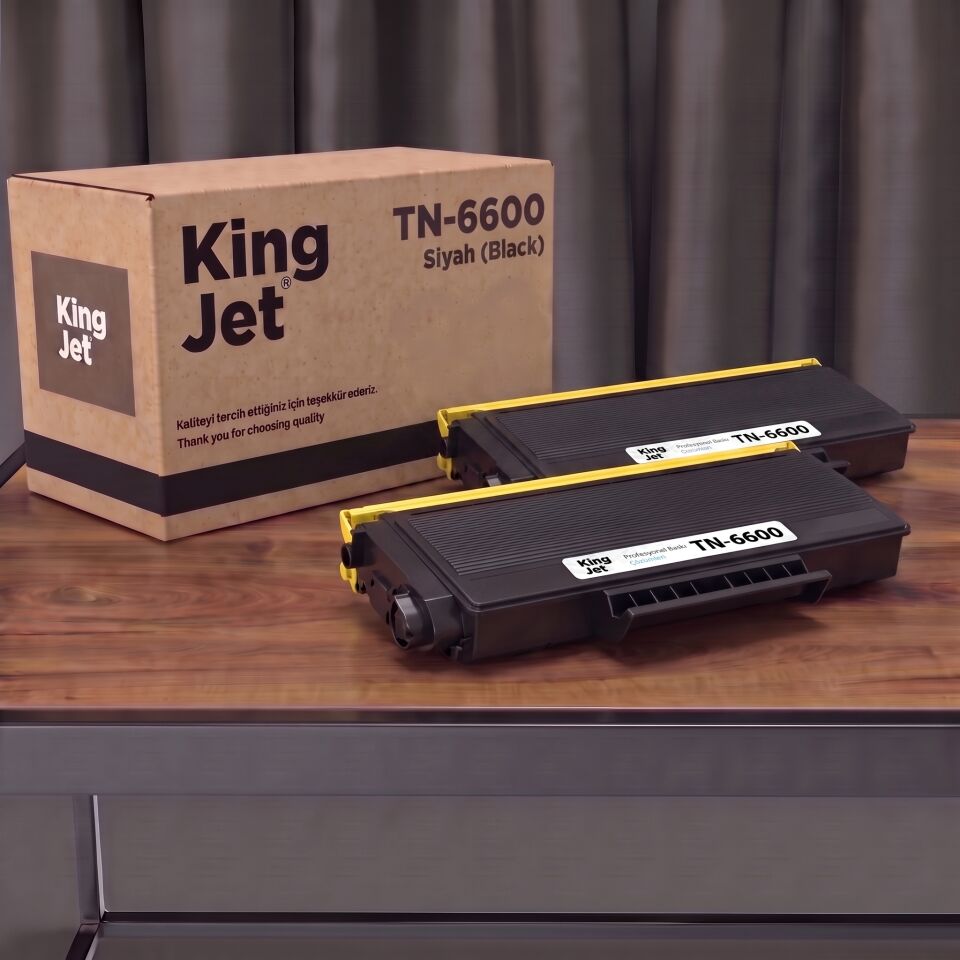 KingJET Brother Uyumlu TN-6600 Standart Kapasiteli (2'li Paket) Muadil Toner | MFC-9880NLT
