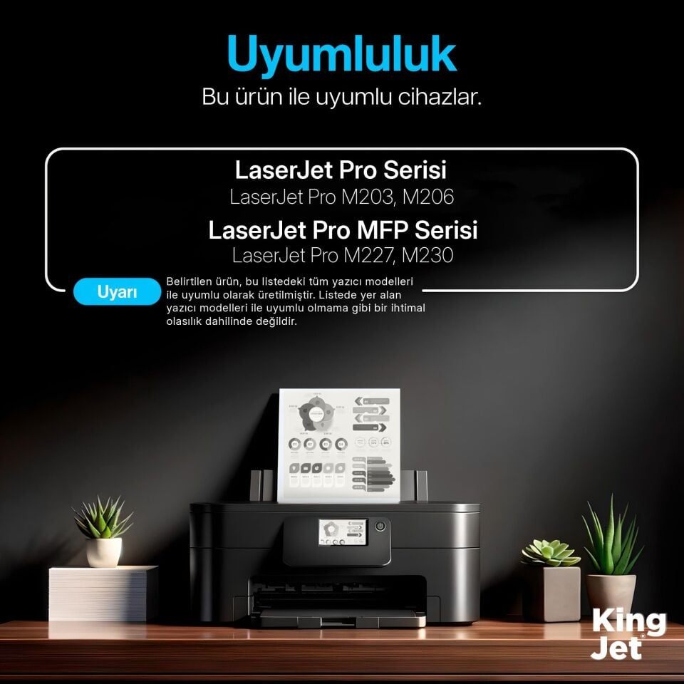 KingJET HP Uyumlu (32A) CF232A Çipli Muadil Drum Ünitesi | LaserJet Pro M206