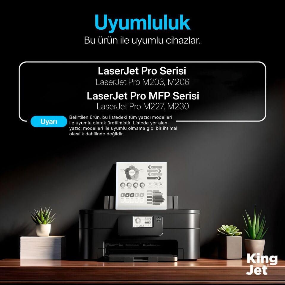 KingJET HP Uyumlu (32A) CF232A Çipli Muadil Drum Ünitesi | LaserJet Pro M230