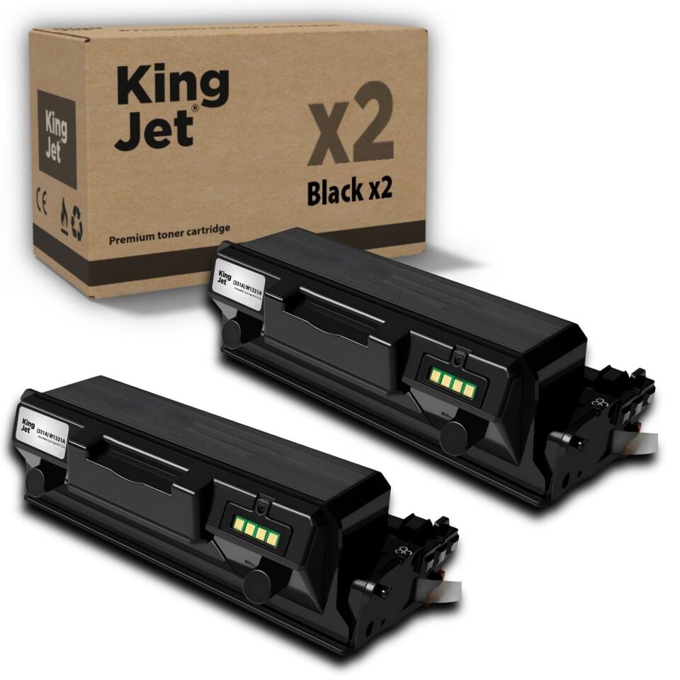 KingJET HP Uyumlu (331A) W1331A Standart Kapasiteli (2'li Paket) Çipli Muadil Toneri | M408dn