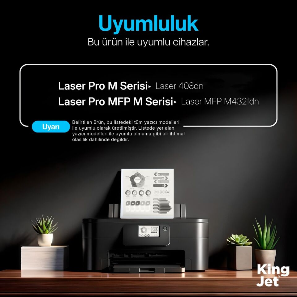 KingJET HP Uyumlu (331A) W1331A Standart Kapasiteli (10'lu Paket) Çipli Muadil Toner