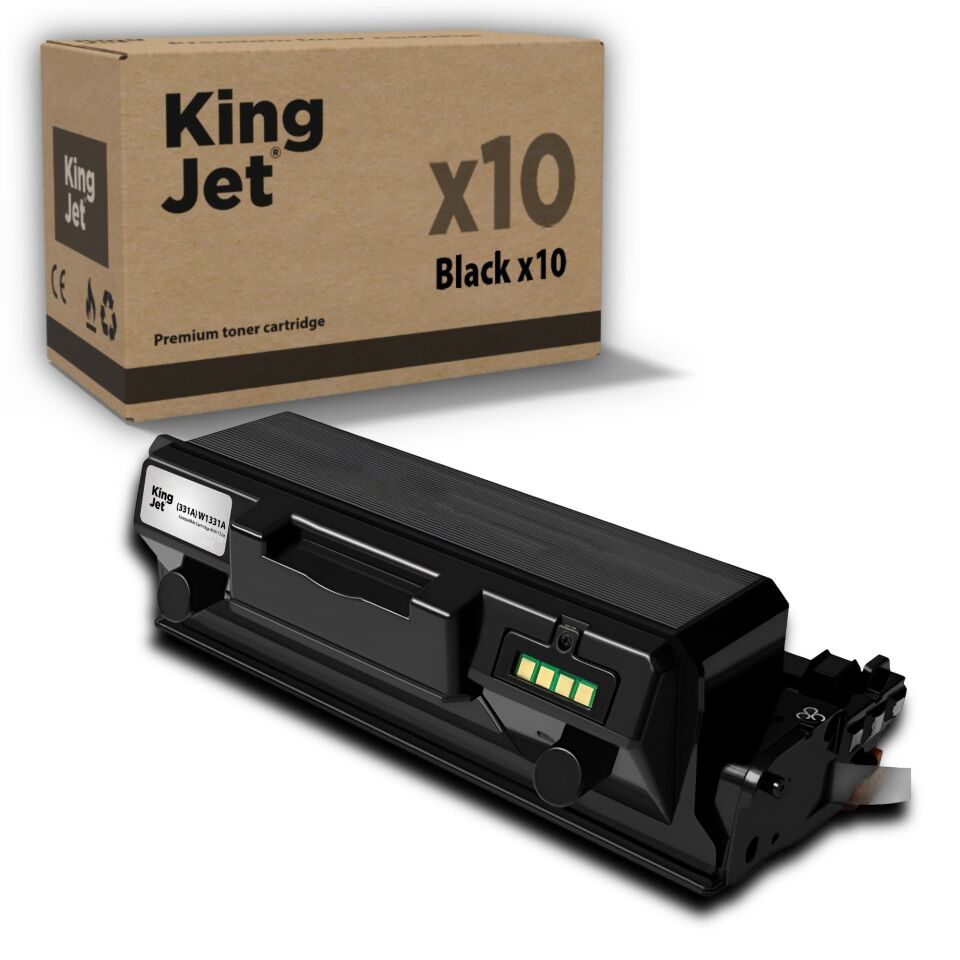 KingJET HP Uyumlu (331A) W1331A Standart Kapasiteli (10'lu Paket) Çipli Muadil Toner | M408dn