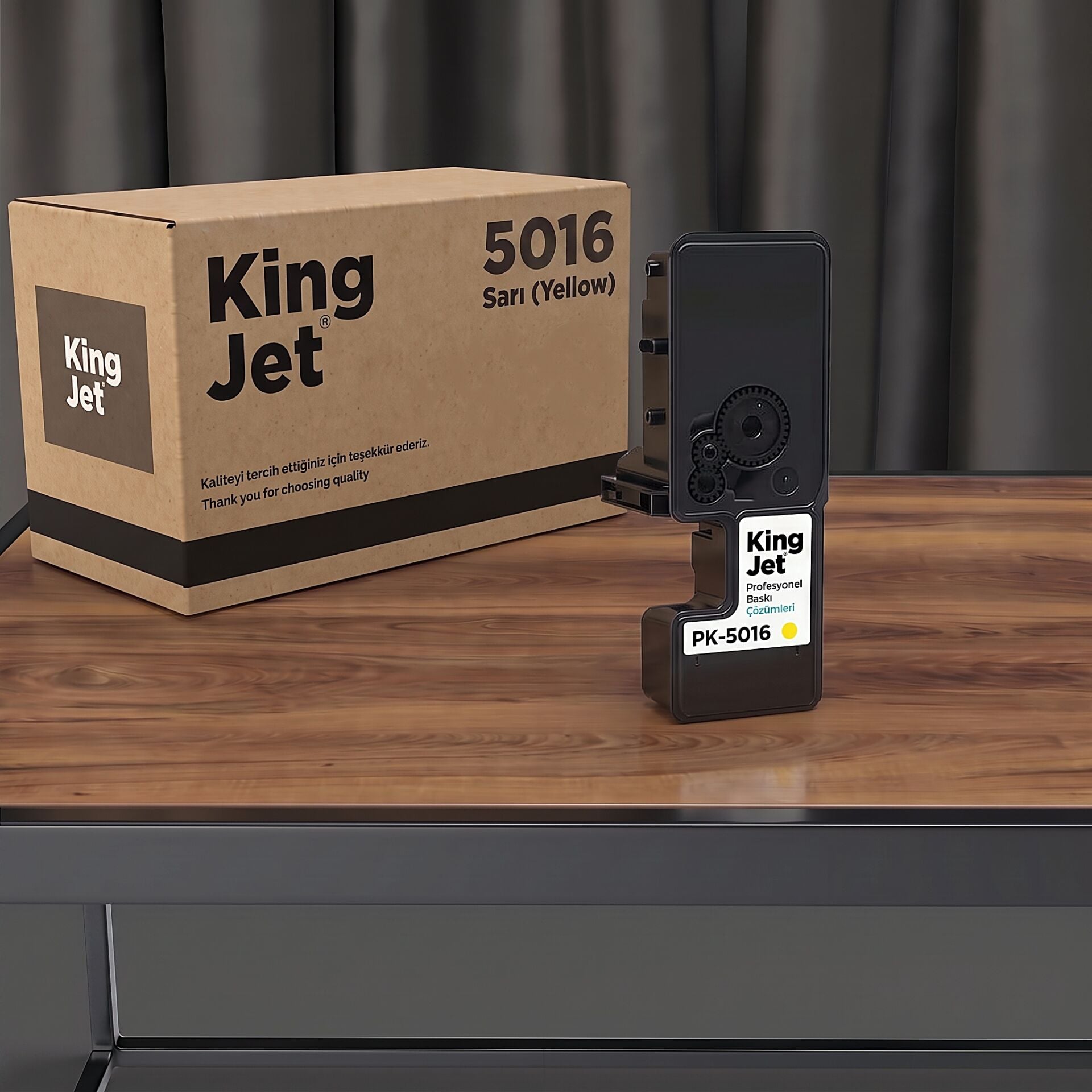KingJET Utax PK-5016Y Sarı Çipli Muadil Toner