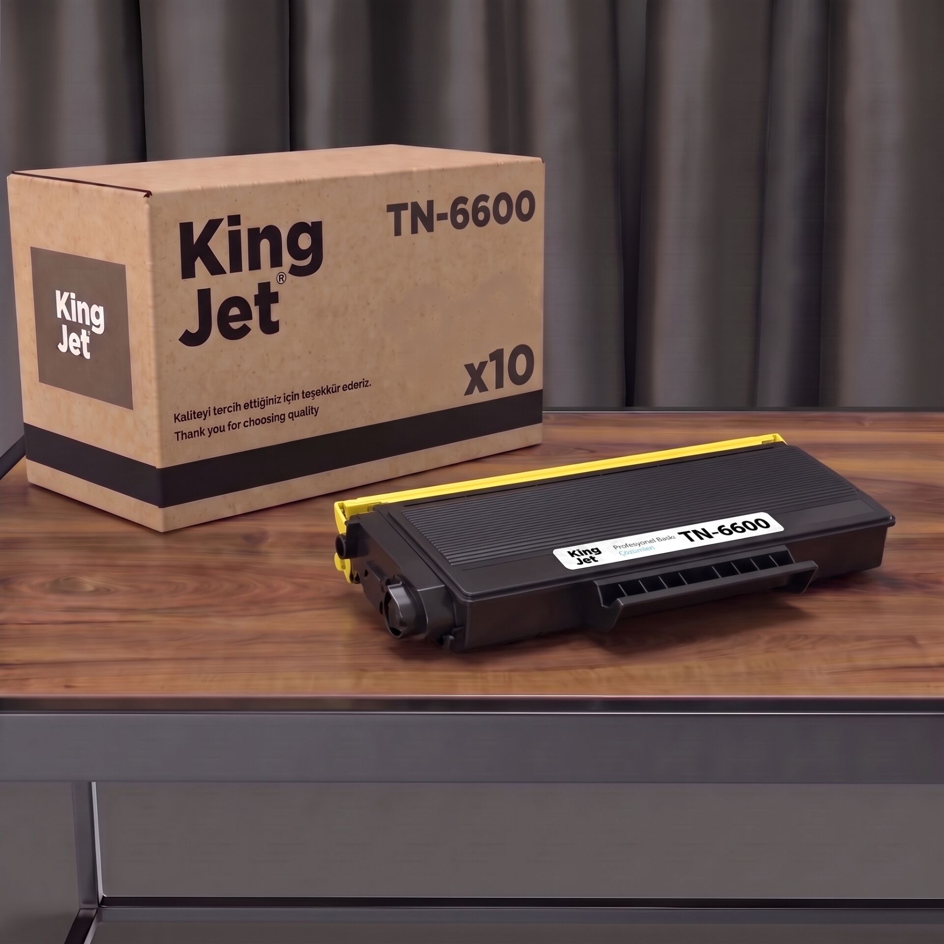 KingJET Brother Uyumlu TN-6600 Standart Kapasiteli (10'lu Paket) Muadil Toner | MFC-8600