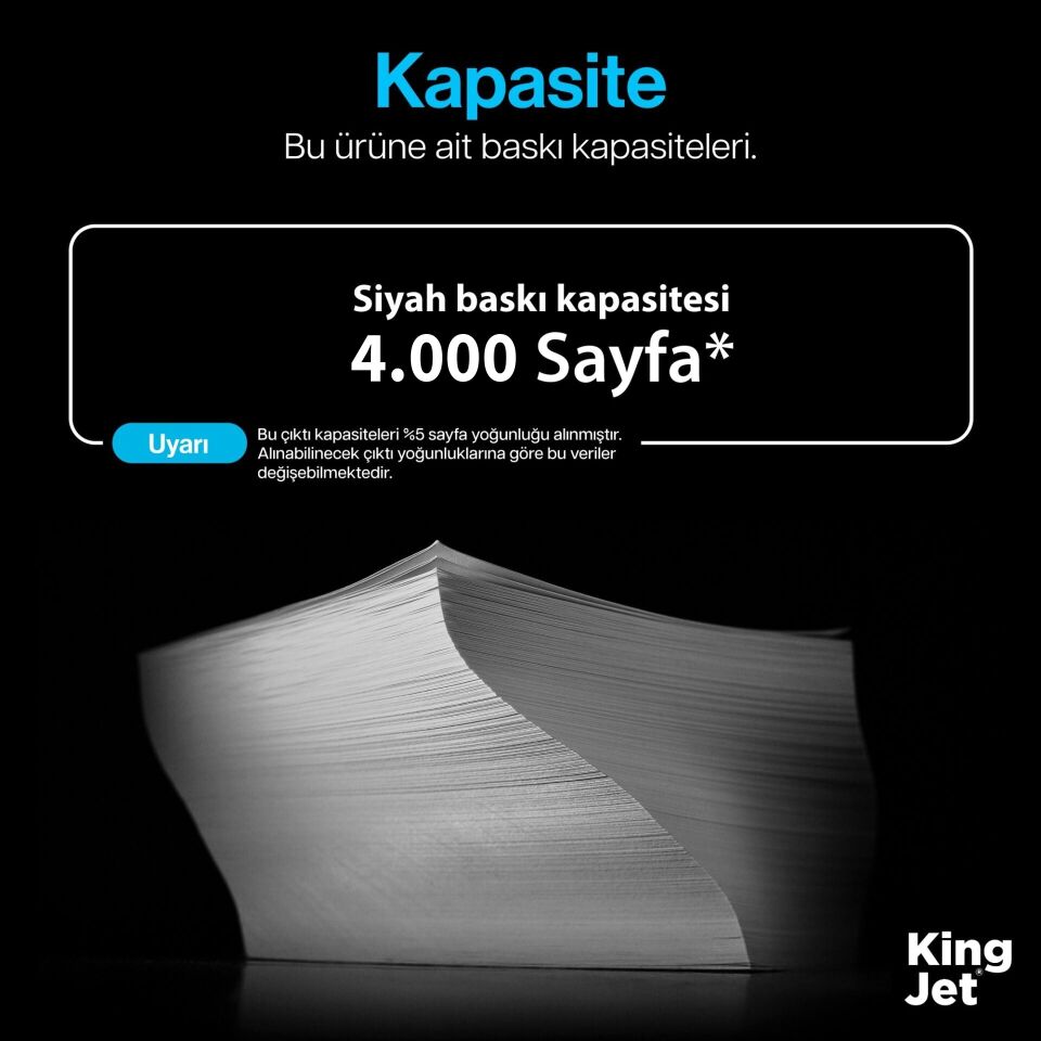 Baskı Kapasitesi 4.000 Sayfa