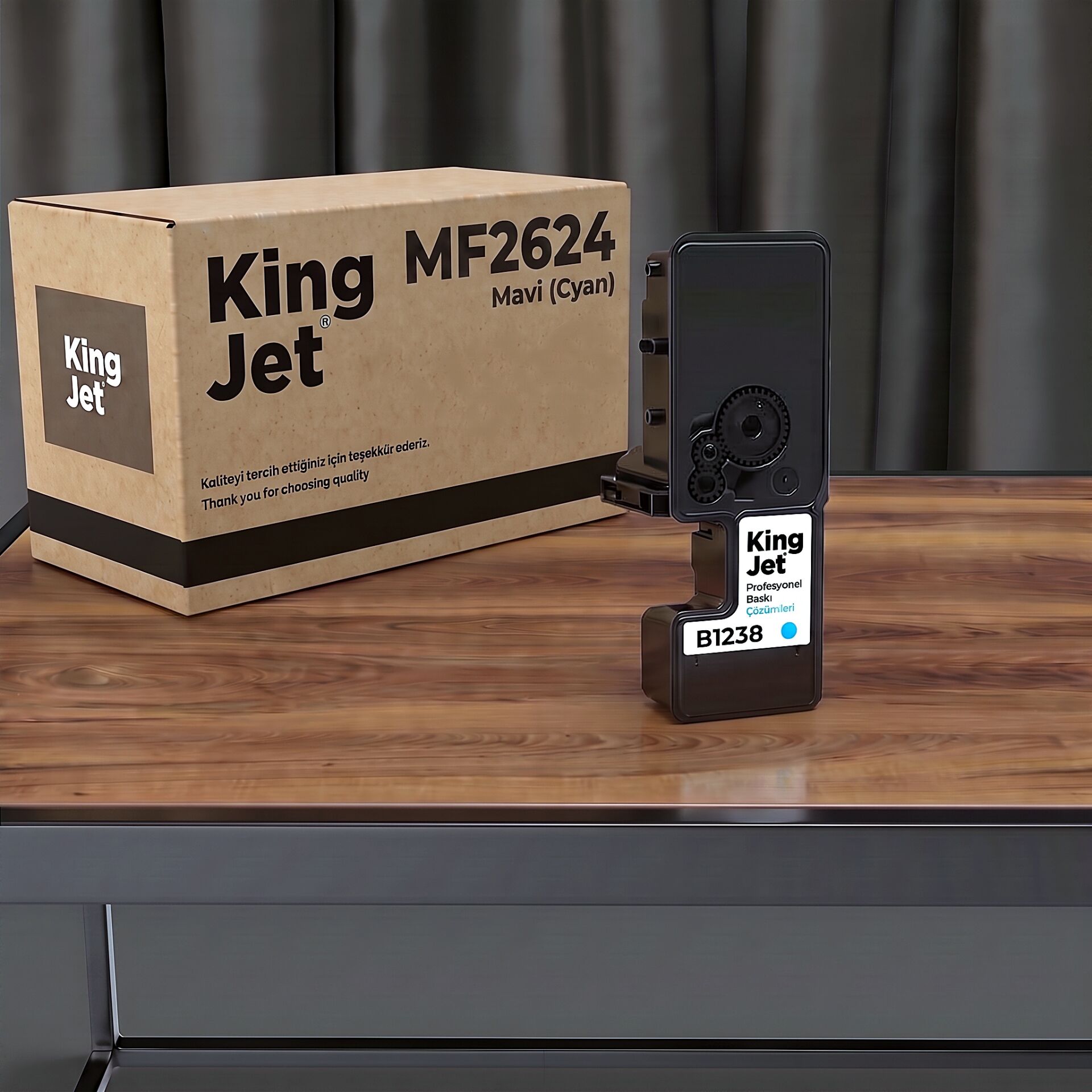 KingJET Olivetti B1238 Mavi Çipli Muadil Toner
