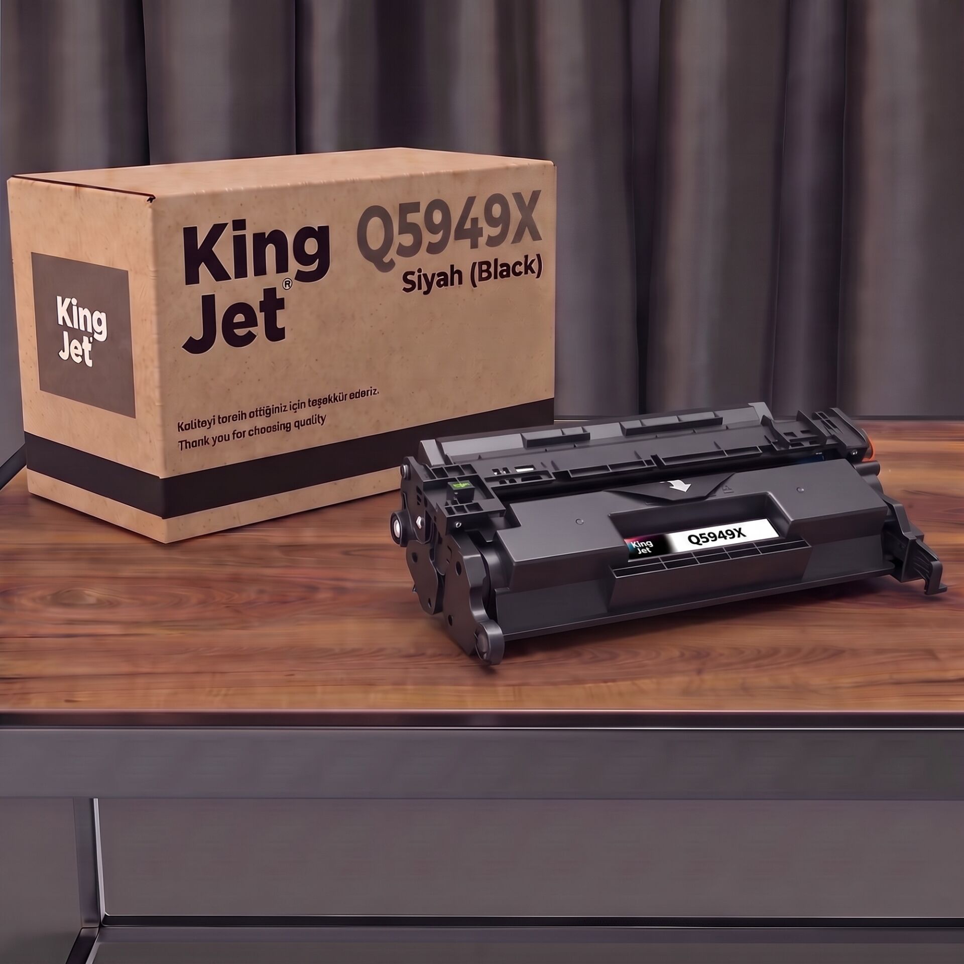 KingJET HP Uyumlu 49X Q5949X Siyah Yüksek Kapasiteli (Tekli) Çipli Muadil Toner | LaserJet 1320