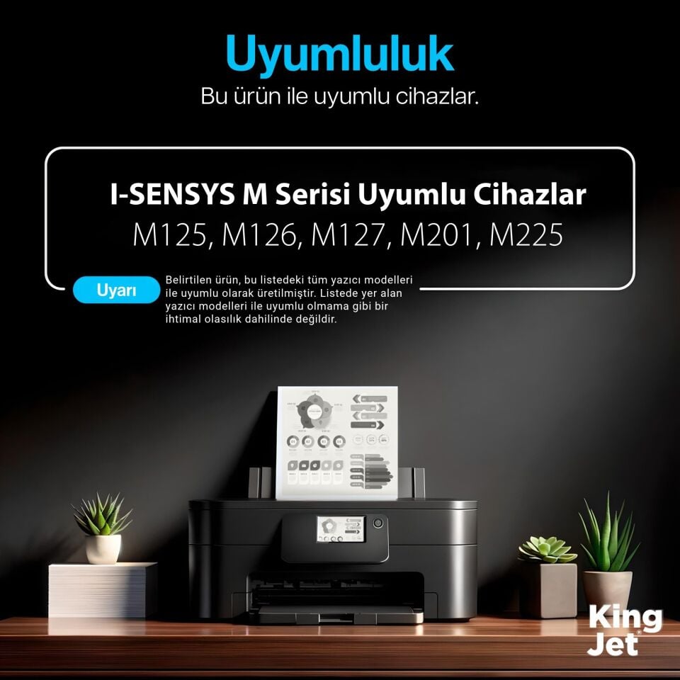 KingJET HP Uyumlu (83A) CF283A Standart Kapasiteli (20'li Paket) Çipli Muadil Toneri | M225DW