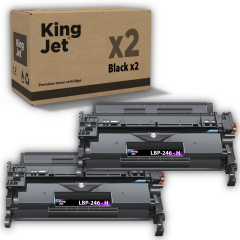 Kingjet Canon Uyumlu LBP246dw Yüksek Kapasiteli (2'li Paket) Muadil Toner Çipli | 070H / CRG-070H