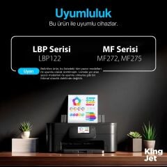 Kingjet Canon Uyumlu (071H) CRG-071H Yüksek Kapasiteli (10'lu Paket) Muadil Toner Çipli / MF272