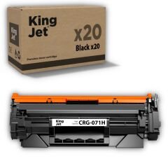 Kingjet Canon Uyumlu (071H) CRG-071H Yüksek Kapasiteli (20'li Paket) Muadil Toner Çipli / MF272