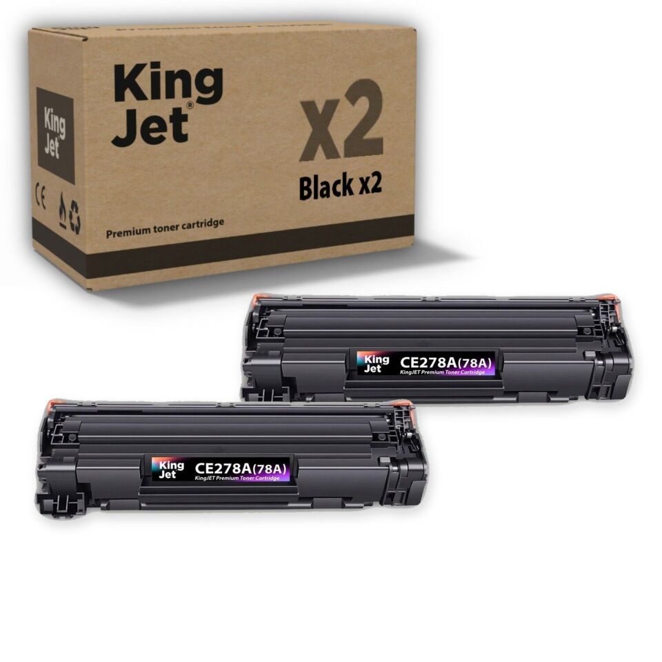KingJET HP Uyumlu CE278A Standart Kapasiteli (2'li Paket) Çipli Muadil Toner | LaserJet Pro P1606dn