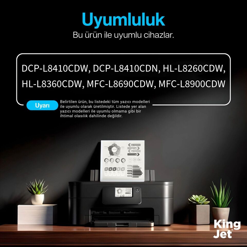 KingJET Brother Uyumlu DR-461CL (Takım Ünite) Muadil Drum Ünitesi