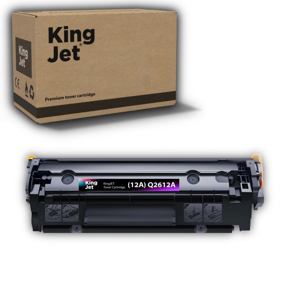 KingJET HP Uyumlu (12A) Q2612A Standart Kapasiteli Muadil Toneri | LaserJet 3030