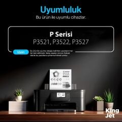 KingJET Utax Uyumlu P-3521 Standart Kapasiteli (10'lu Paket) Çipli Muadil Toneri | PK-1010