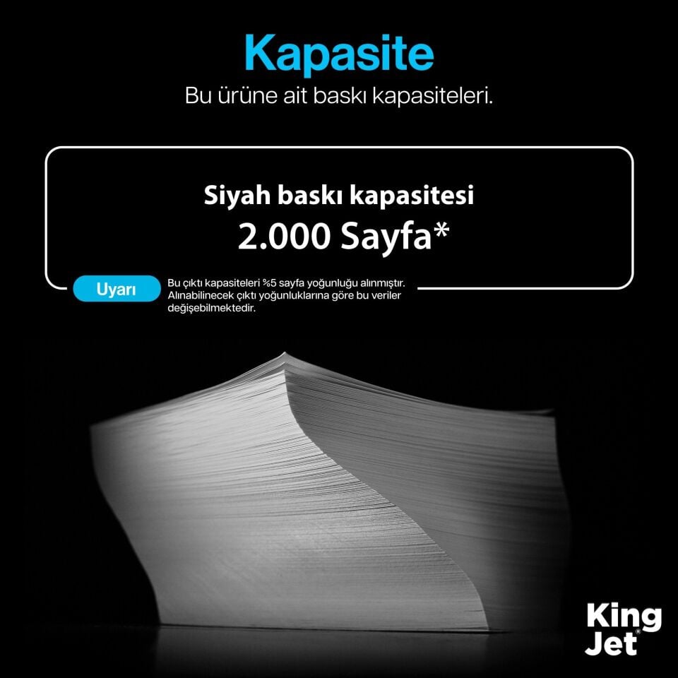 KingJET HP Uyumlu (12A) Q2612A Standart Kapasiteli (2'li Paket) Muadil Toneri | LaserJet 3030