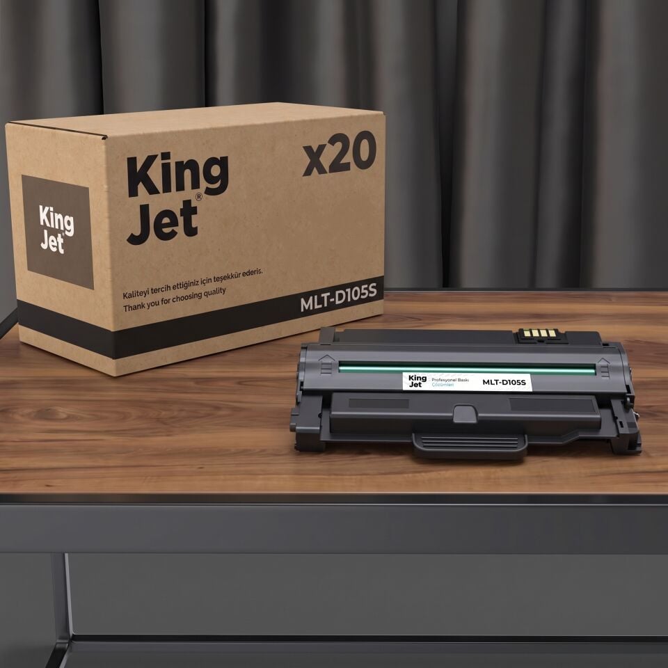 KingJET Samsung Uyumlu MLT-D105S Standart Kapasiteli (20'li Paket) Çipli Muadil Toner | SCX-4623FN