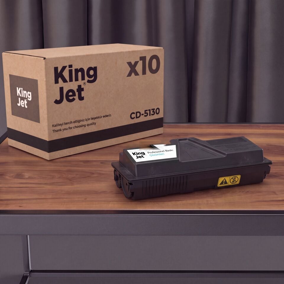 KingJET Utax Uyumlu CD-5130 Standart Kapasiteli (10'lu Paket) Çipli Muadil Toner | Utax CD-5130