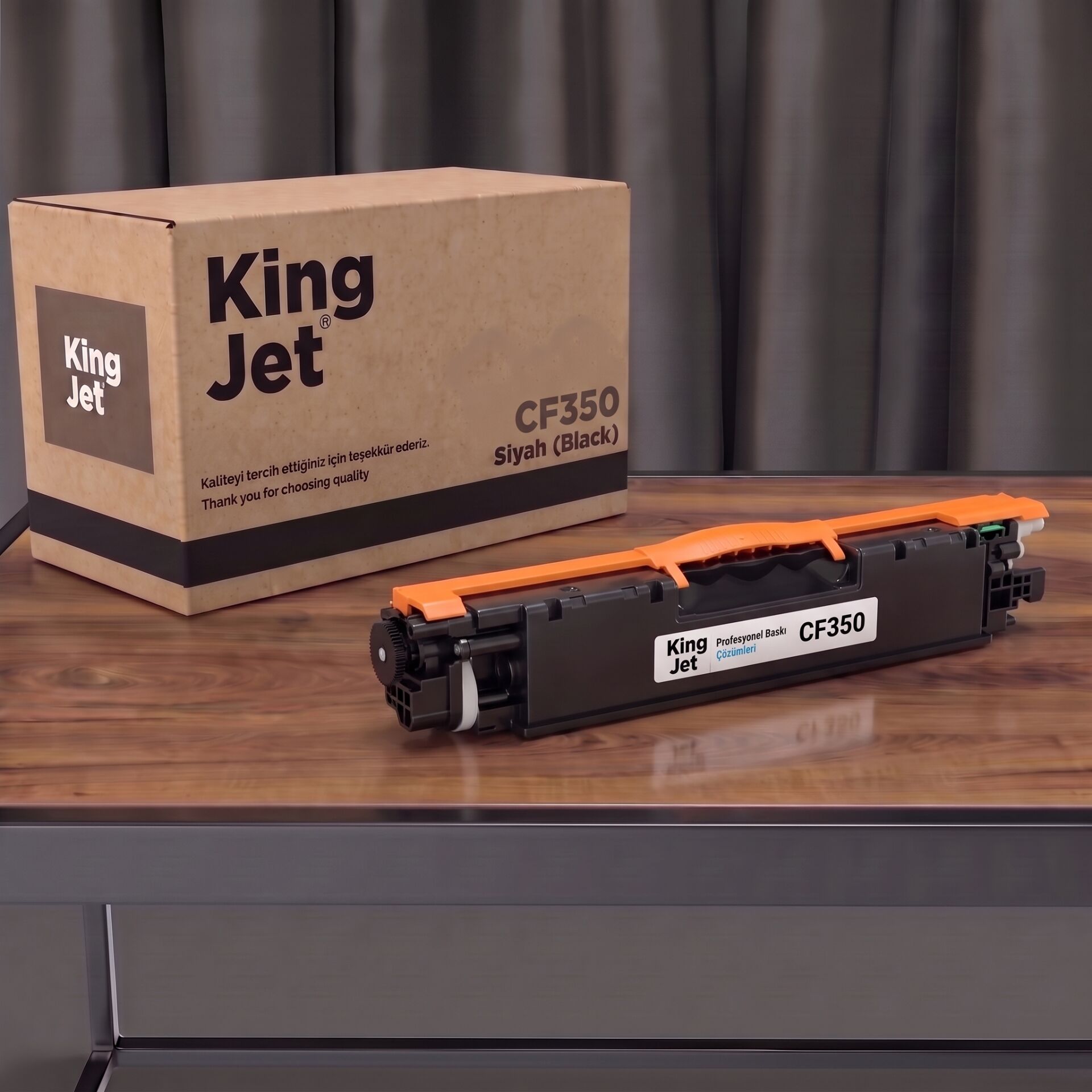 KingJET HP Uyumlu CF350A Siyah Standart Kapasiteli (Tekli) Çipli Muadil Toner