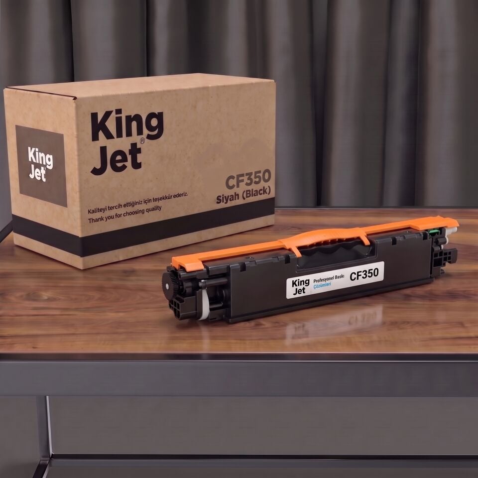 KingJET HP Uyumlu CF350 Siyah Standart Kapasiteli (Tekli) Çipli Muadil Toner
