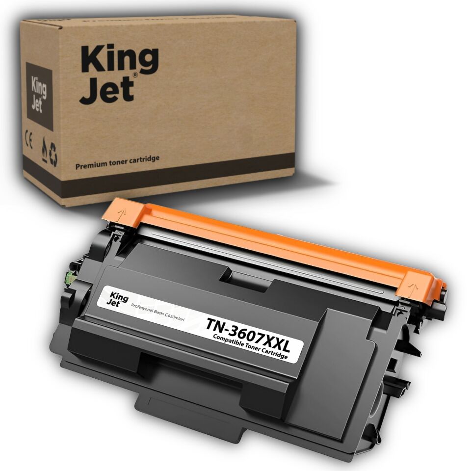 KingJET Brother Uyumlu TN-3607XXL Yüksek Kapasiteli (Tekli) Muadil Toner | HL-L5210DN