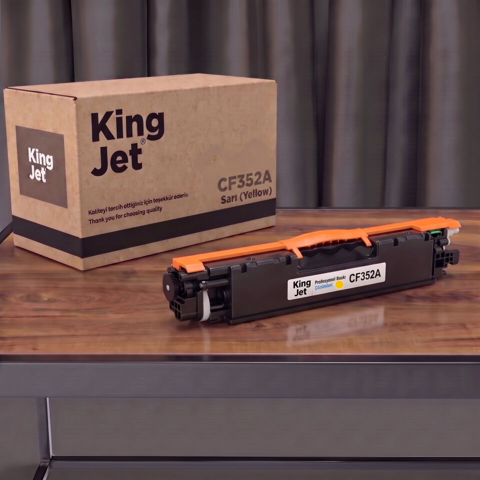 KingJET HP Uyumlu CF352A (130A) Sarı Standart Kapasiteli (Tekli) Çipli Muadil Toner | M176