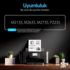 KingJET Kyocera Uyumlu TK-1150 Extra Yüksek Kapasiteli Çipli (20'li Paket) Muadil Toneri | M2135