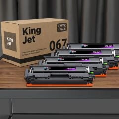 Kingjet Canon Uyumlu MF655 Standart Kapasiteli 4 Renk (Takım) Muadil Toner Çipli | (067) CRG-067