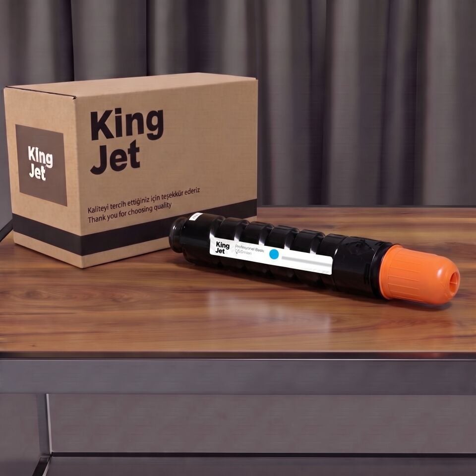 KingJET Canon Uyumlu C-EXV28 2793B002 Mavi Standart Kapasiteli (Tekli) Çipli Muadil Toner | Canon imageRUNNER C5255i