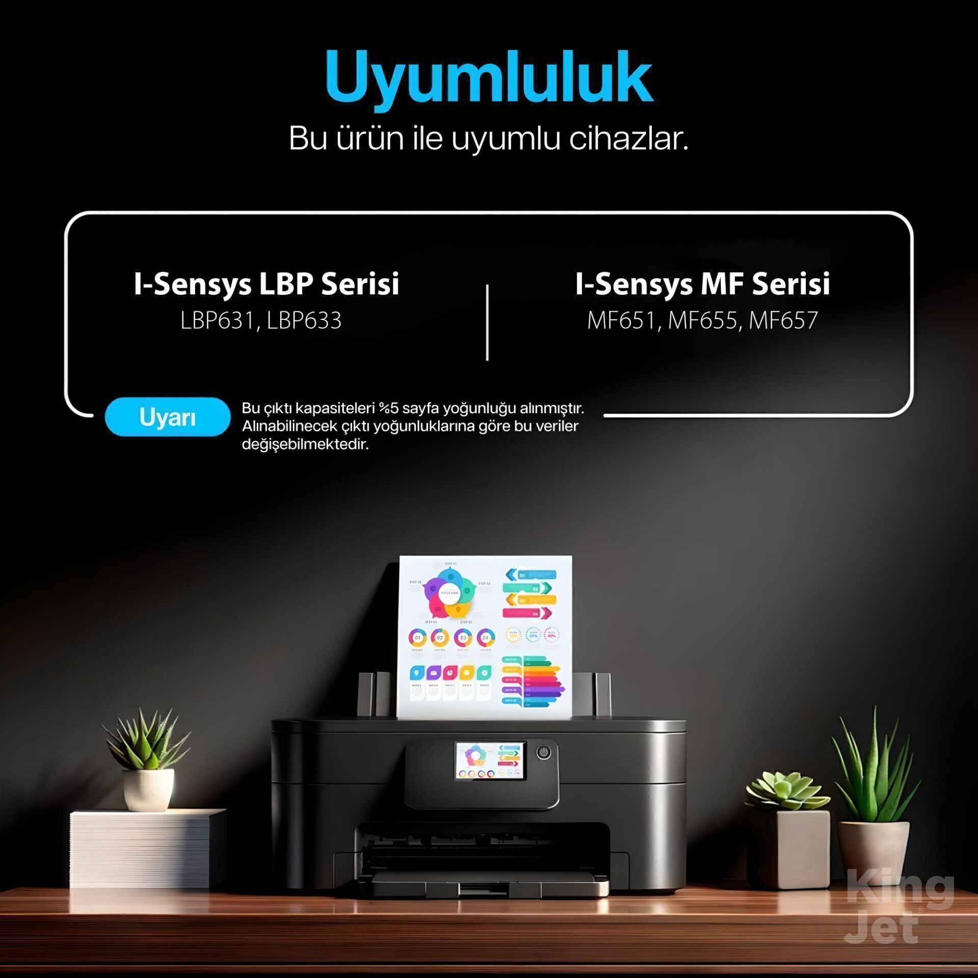 KingJET toner uyumlu yazıcı modelleri listesi