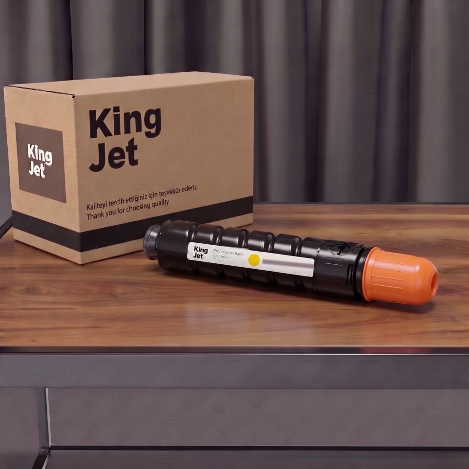 KingJET Canon Uyumlu C-EXV28 2801B002 Sarı Standart Kapasiteli (Tekli) Çipli Muadil Toner | Canon imageRUNNER C5045