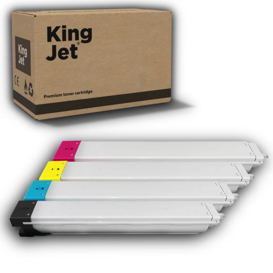 KingJET Samsung Uyumlu CLT-K809S Standart Kapasiteli 4 Renk (Takım) Çipli Muadil Toner
