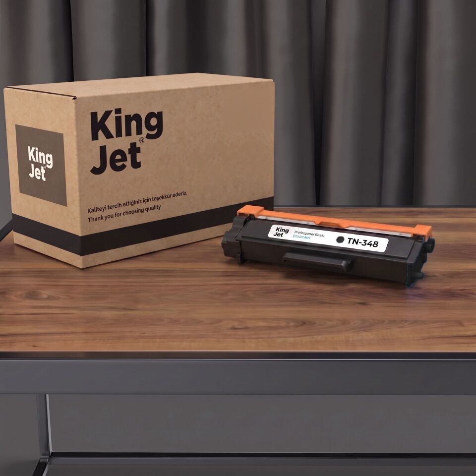 KingJET Brother Uyumlu TN-348 Siyah Yüksek Kapasiteli (Tekli) Muadil Toner | HL-4570CDW
