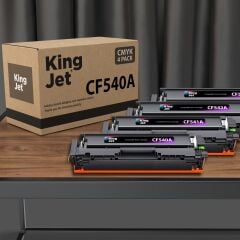 Kingjet Hp MFP M281fdn Uyumlu Standart Kapasiteli 4 Renk (Takım) Muadil Toner Çipli | CF540A