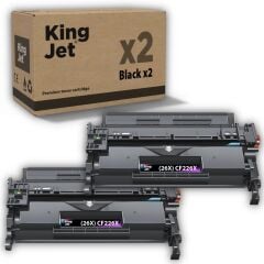 KingJET HP Uyumlu (26X) CF226X Yüksek Kapasiteli (2'li Paket) Çipli Muadil Toneri | M402d
