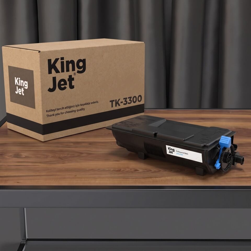 KingJET Kyocera Uyumlu TK-3300 Standart Kapasiteli (Tekli) Çipli Muadil Toner | ECOSYS MA4500ix