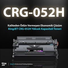KingJET Canon Uyumlu CRG-052H Yüksek Kapasiteli Çipli Muadil Toneri | I-SENSYS MF429 Uyumlu