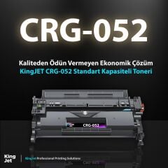 KingJET Canon Uyumlu CRG-052 Standart Kapasiteli Çipli Muadil Toneri | I-SENSYS MF429 Uyumlu