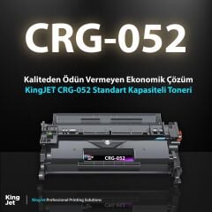 KingJET Canon Uyumlu CRG-052 Standart Kapasiteli Çipli Muadil Toneri | I-SENSYS LBP215 Uyumlu