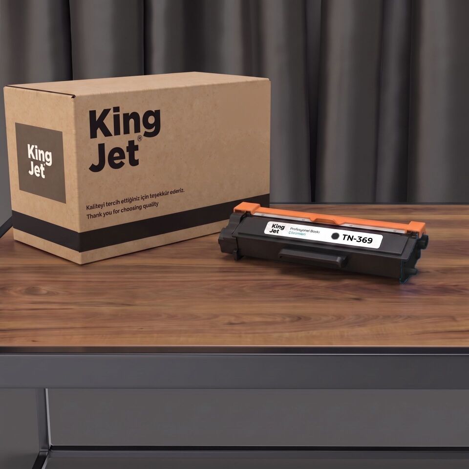 KingJET Brother Uyumlu TN-369 Siyah Yüksek Kapasiteli (Tekli) Muadil Toner | DCP-L8410CDN