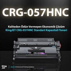 KingJET Canon Uyumlu CRG-057HNC Yüksek Kapasiteli Çipsiz Muadil Toneri | I-SENSYS MF455 Uyumlu