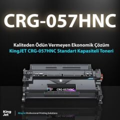 KingJET Canon Uyumlu CRG-057HNC Yüksek Kapasiteli Çipsiz Muadil Toneri | I-SENSYS MF446 Uyumlu