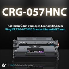 KingJET Canon Uyumlu CRG-057HNC Yüksek Kapasiteli Çipsiz Muadil Toneri | I-SENSYS MF443 Uyumlu