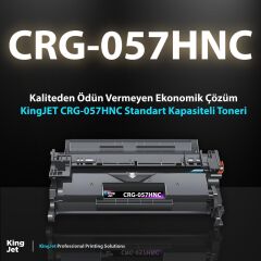 KingJET Canon Uyumlu CRG-057HNC Yüksek Kapasiteli Çipsiz Muadil Toneri | I-SENSYS LBP236 Uyumlu