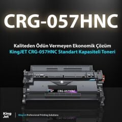KingJET Canon Uyumlu CRG-057HNC Yüksek Kapasiteli Çipsiz Muadil Toneri | I-SENSYS LBP233 Uyumlu