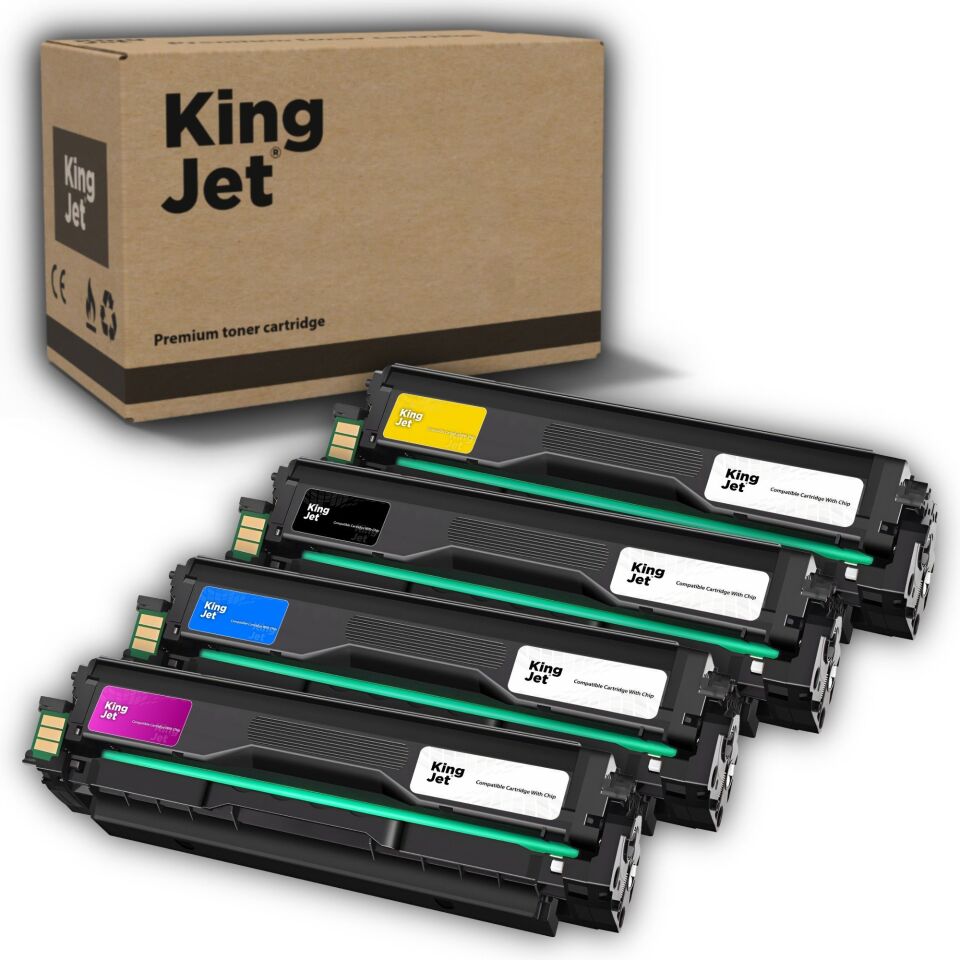 KingJET Samsung Uyumlu CLT-K504S Standart Kapasiteli 4 Renk (Takım) Çipli Muadil Toner | CLX-4195N